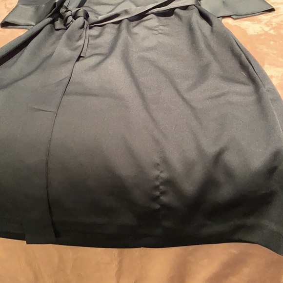 Forest Green Satin Dress - Picture 2 of 3